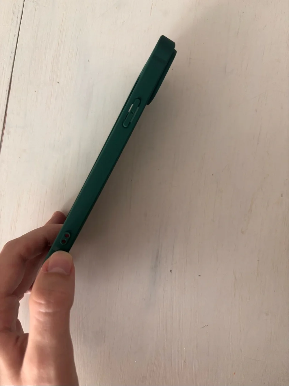 iPhone 15 Plus Green Heart Silicone Phone Case